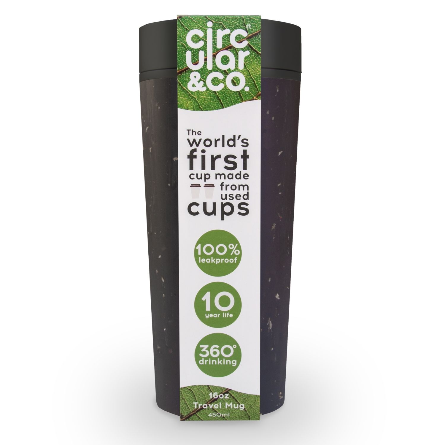 16oz Cosmic Black Travel Mug