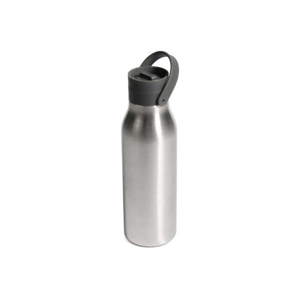 500ml reusable stainless steel water bottle with black lid