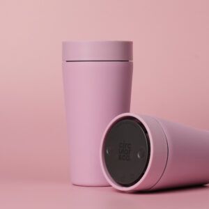 Circular&Co Reusable Travel Mug Coffee Cup Stainless Steel Dusk Pink