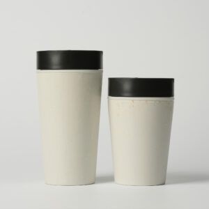 Circular&Co Website_Recycled Paper Cups_Reusable Cup_Chalk_1 Circular&Co Reusable Coffee Cup Made From Paper Cups Chalk & Ink Black