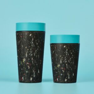 Circular&Co Website_Trainers_Reusable Cup_Electric Blue_1 Circular&Co Reusable Coffee Cup Made From Recycled Trainers Electric Blue