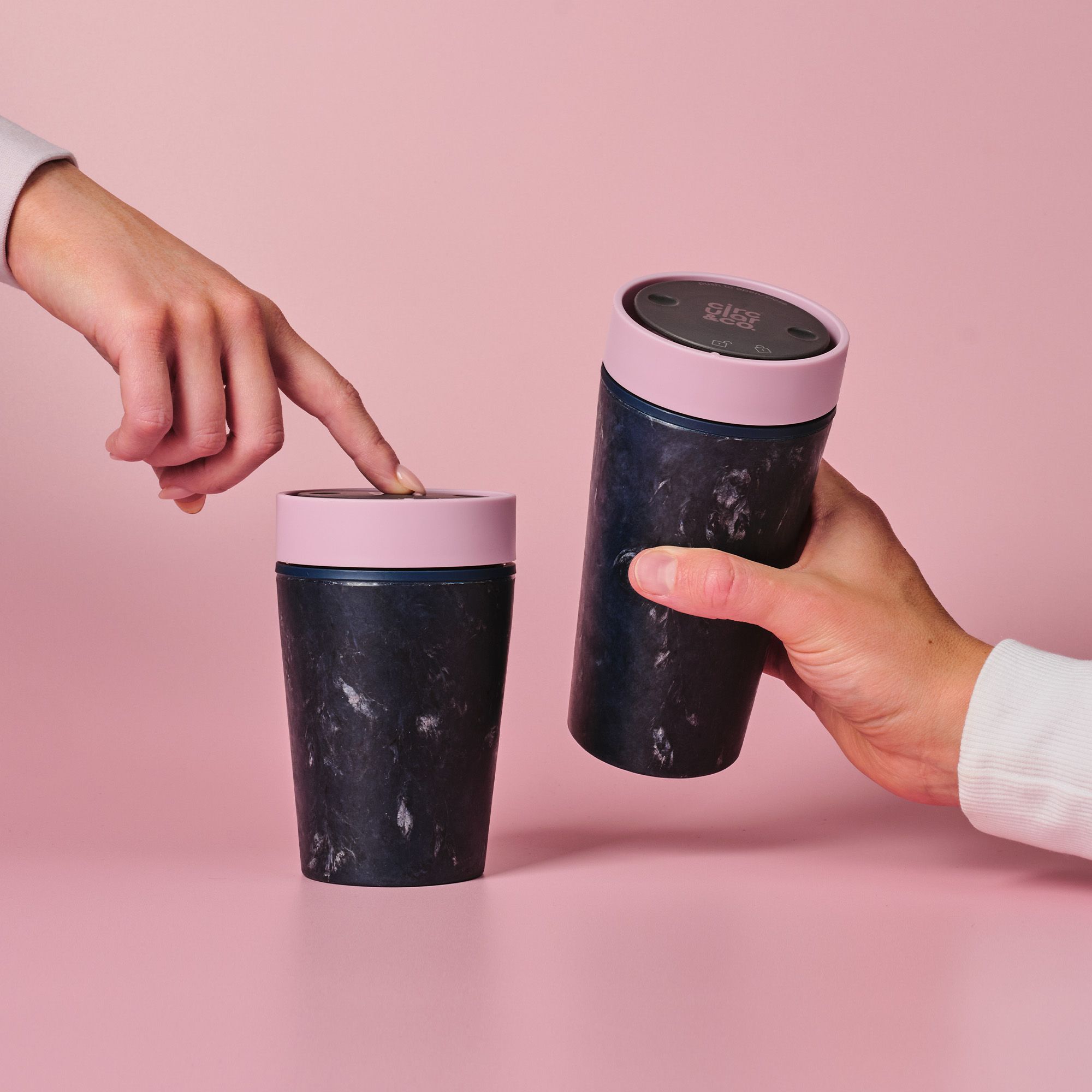 Circular&Co_Website_Fabric Waste_Reusable Cup_Dusk Pink_2 Circular&Co Reusable Coffee Cup Made From Fabric Waste Dusk Pink