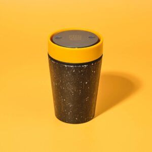 Circular&Co Recycled Paper Cups Reusable Cup Mustard 8oz
